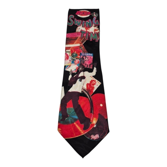 Colorful Swing Time Silk Necktie - Picture 10 of 10